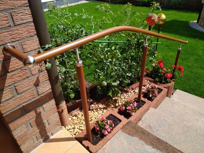 Flexo Außenhandlauf im Garten